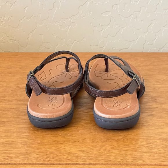 New Born Concept Sandals BOC 6 Brown Cut Out Design Thong Strappy - Picture 4 of 11